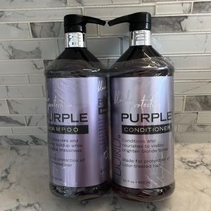 Blonde Protection Purple Shampoo & Conditioner by Bond.